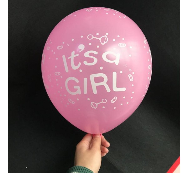 Kız Bebek 1 Adet Helyum Balon (Ek Ürün Olarak Satılır)